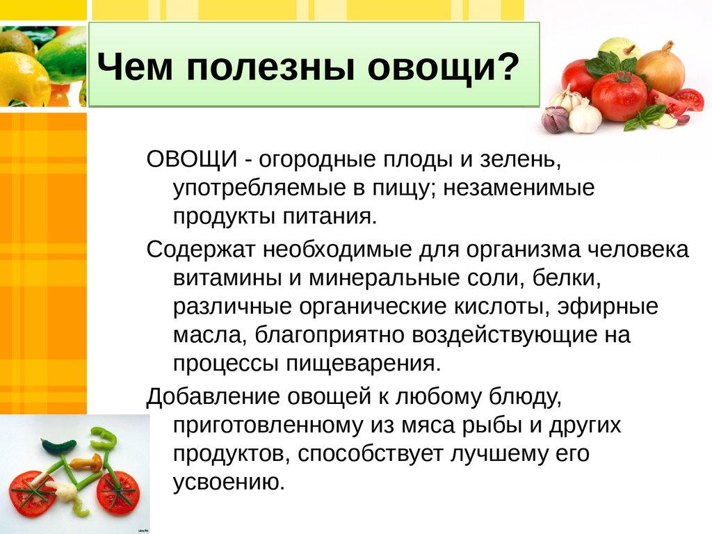 Чем полезны овощи?