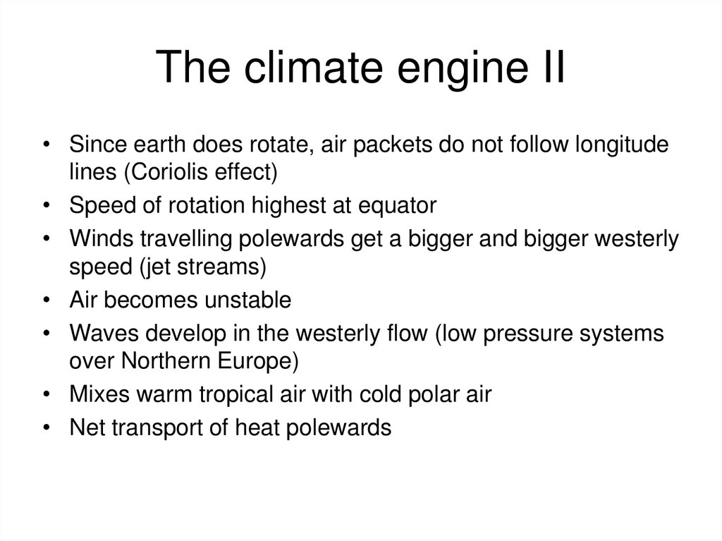 The climate engine II