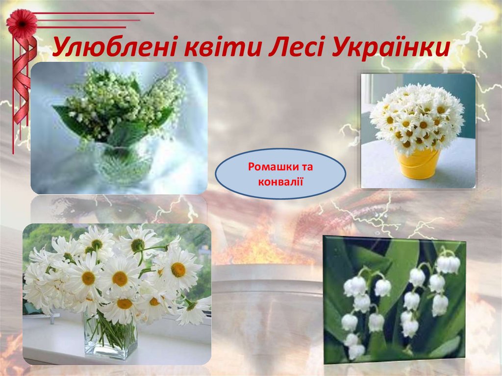 Улюблені квіти Лесі Українки