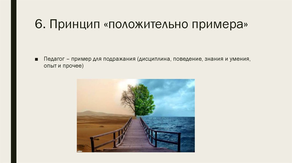 6. Принцип «положительно примера»