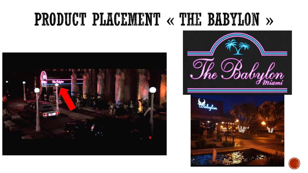 Product placement « the babylon »