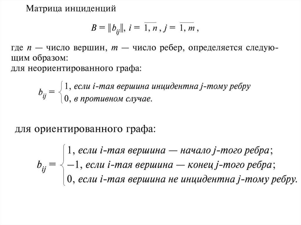 Тая вершине. Матрица инциденций. Матрица инциденций графа. Множество левых инциденций. Формализация решения и его утверждение.