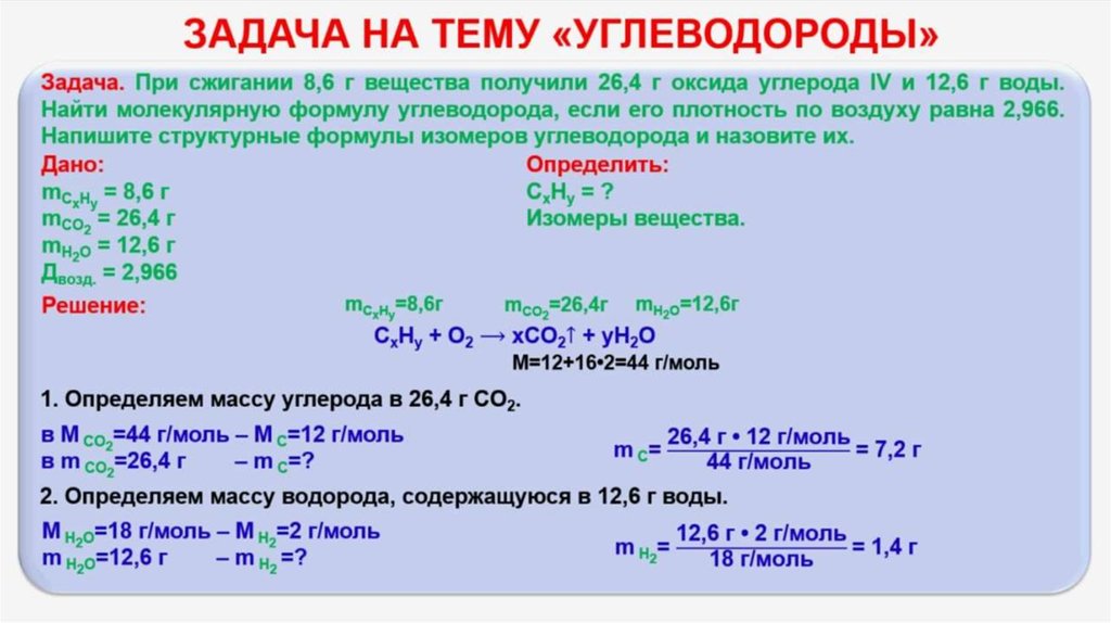 Углеводороды презентация 9 класс габриелян химия