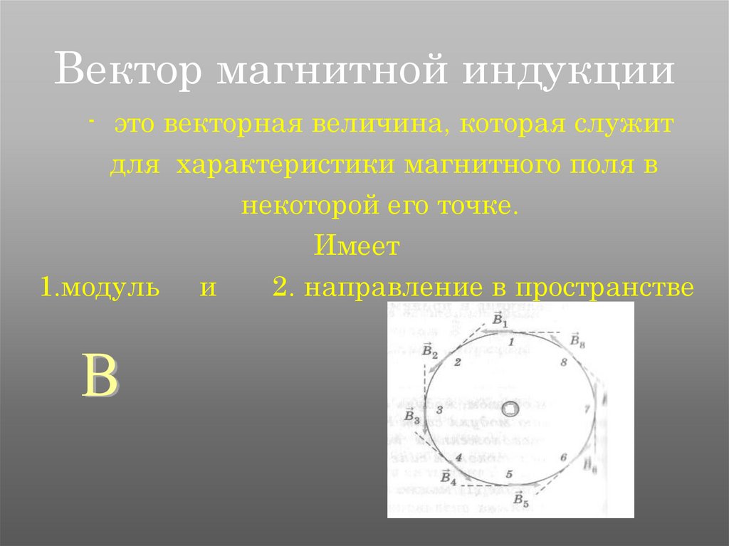 Найти модуль вектора магнитной индукции