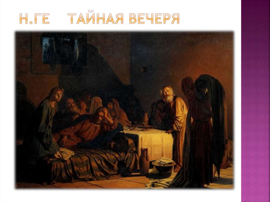Н.Ге Тайная вечеря