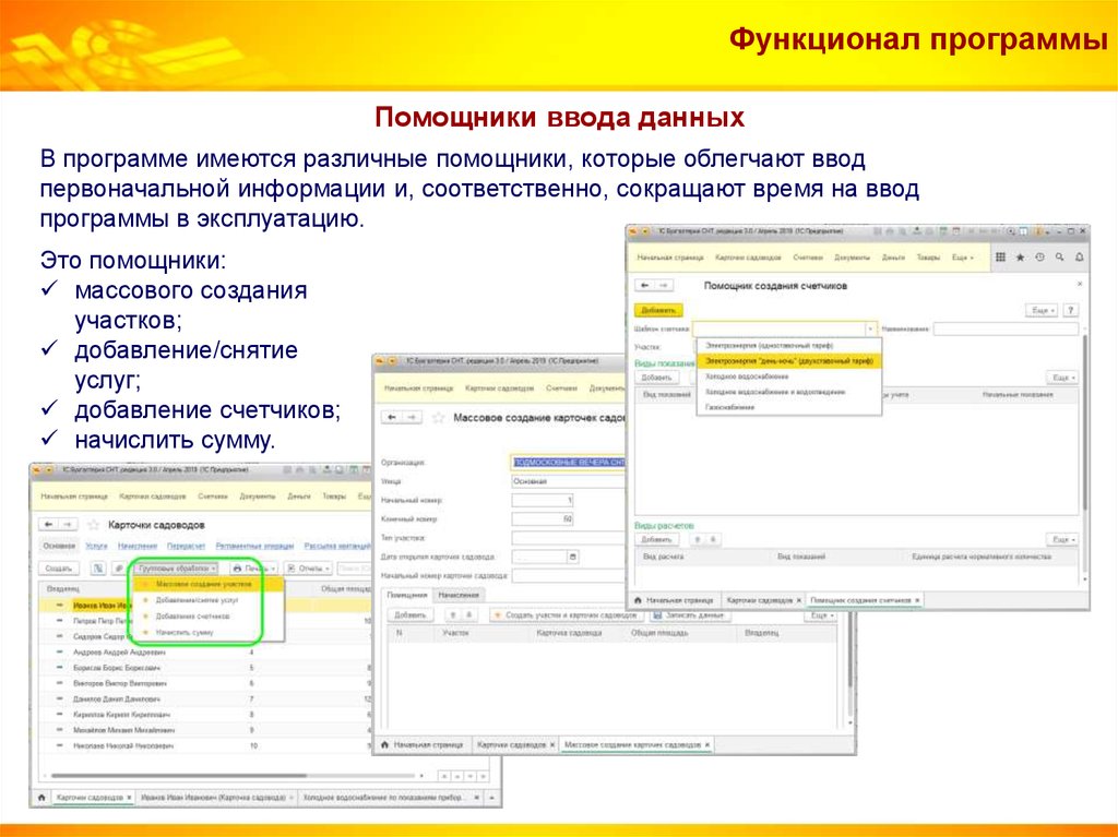 Программа ввода. Функционал программы. Программы помощники. Мероприятия для ввода программного обеспечения в эксплуатацию.