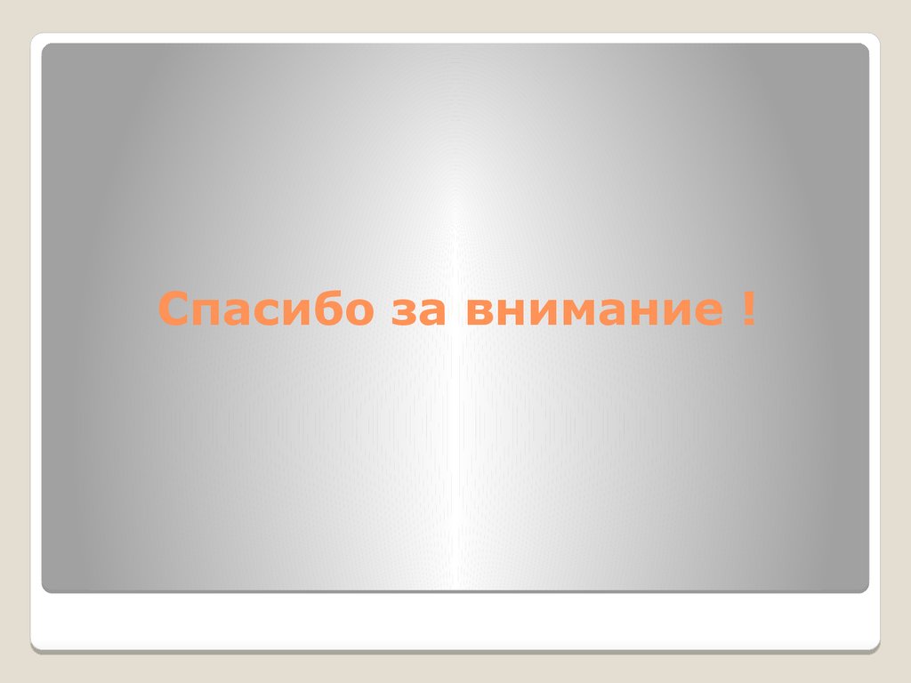 Спасибо за внимание !