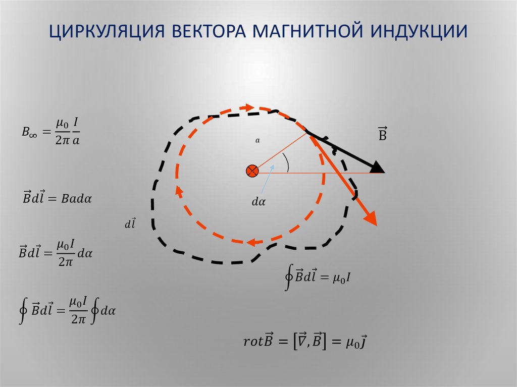 Циркуляция вектора магнитной индукции