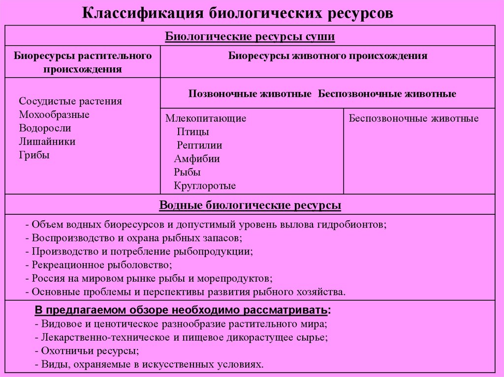 Растительное происхождение биологическая. Классификация биологических ресурсов. Биологические ресурсы классификация. Биоресурсы классификация. Характеристика биологических ресурсов.