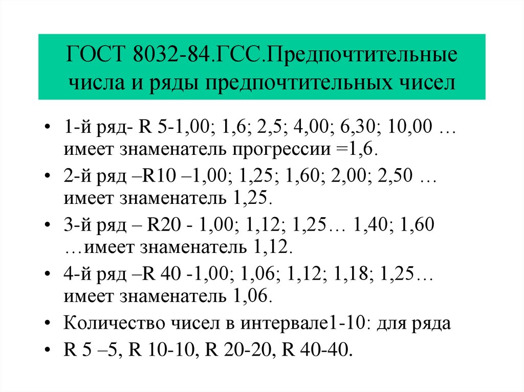 Установи число. ГОСТ 8032-84 предпочтительные числа и ряды. Ряд предпочтительных чисел, установленных ГОСТ 8032-84. Ряд предпочтительных чисел. Предпочтительные числа ГОСТ.