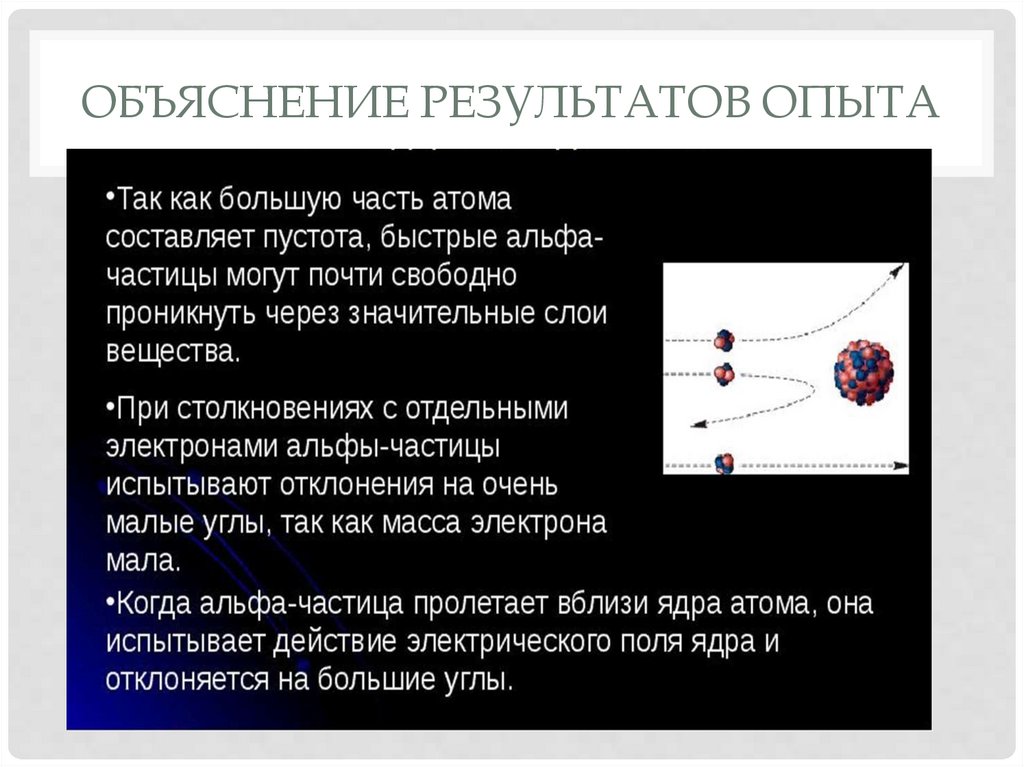 Строение атома открытие радиоактивности. Объясните Результаты эксперимента. Объясните Результаты опыта. Как объяснить Результаты эксперимента.