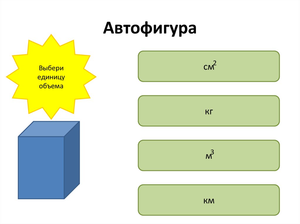 На рисунке представлена автофигура установите соответствие между обозначенными номерами