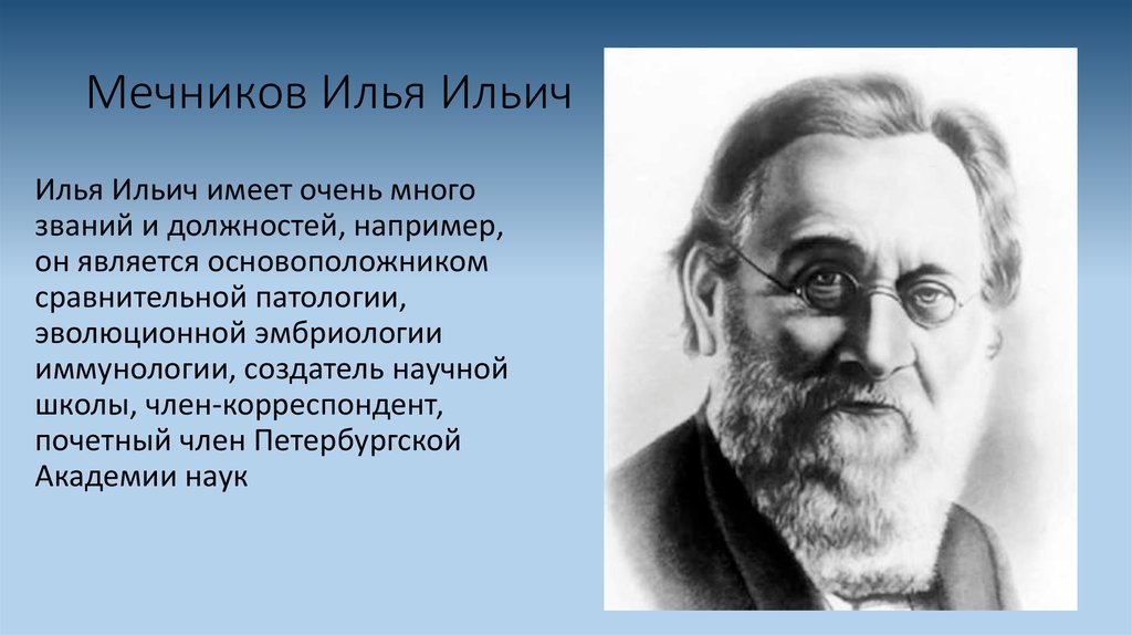 Образ ильи ильича. Мечников Илья Ильич иммунология. Илья Ильич Мечников микробиология. Илья Мечников открытие в иммунологии. Илья Мечников микробиология.