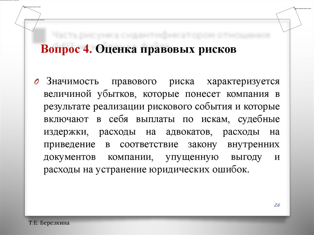 Правовой оценкой данной ситуации