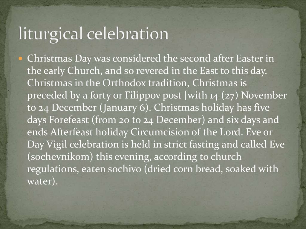 liturgical celebration