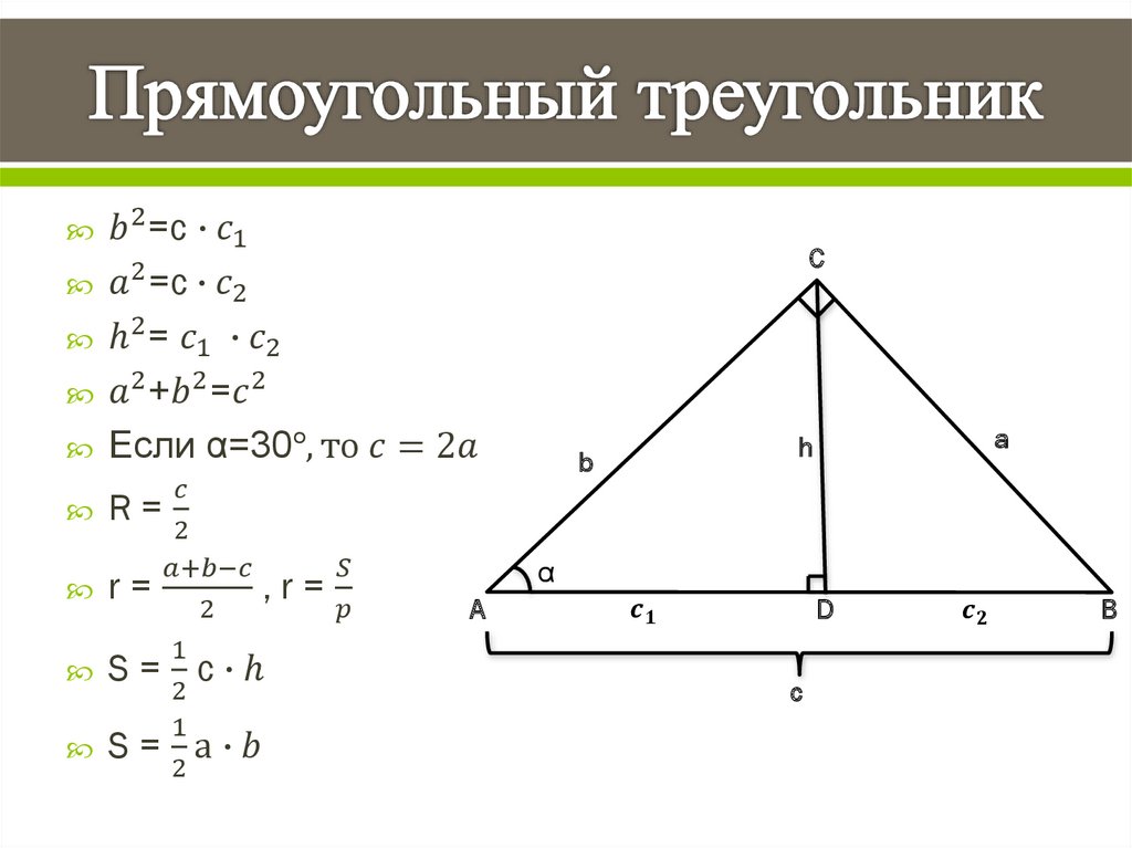 Площадь боковой треугольника