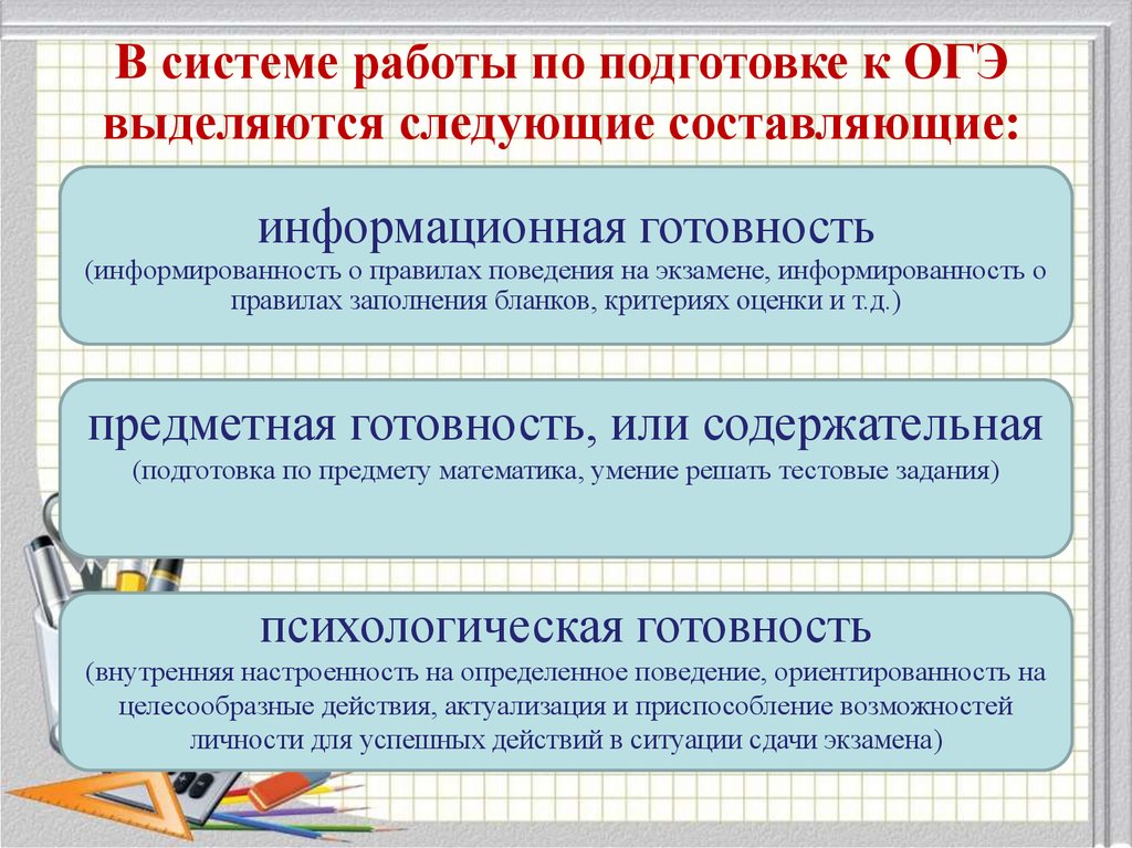 Презентация психологическая подготовка к огэ 9 класс