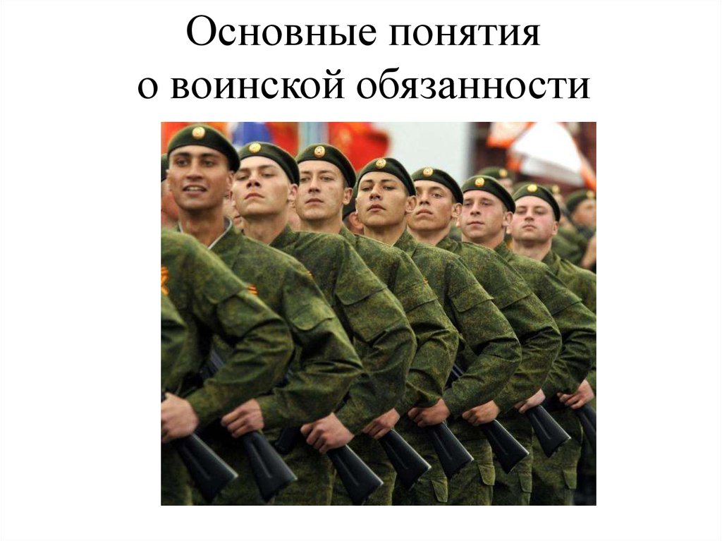 Презентация на тему основные понятия о воинской обязанности обж 11 класс