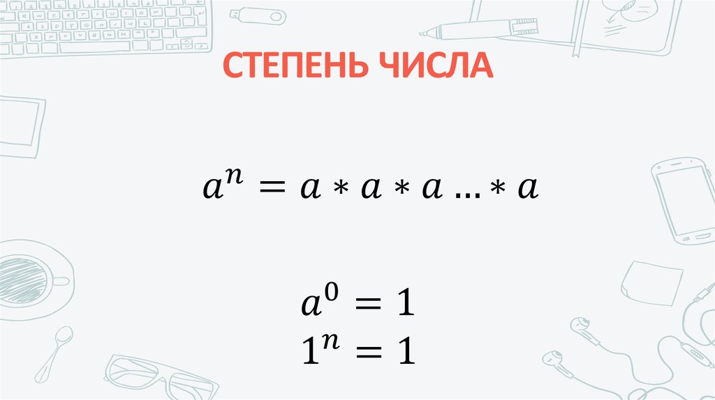 СТЕПЕНЬ ЧИСЛА