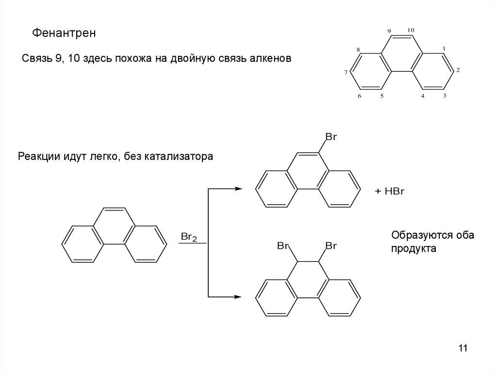 Ароматическое соединение 4. Формулы ароматических соединений. Ароматические соединения примеры формул. Окисление фенантрена. Синтез фенантрена.