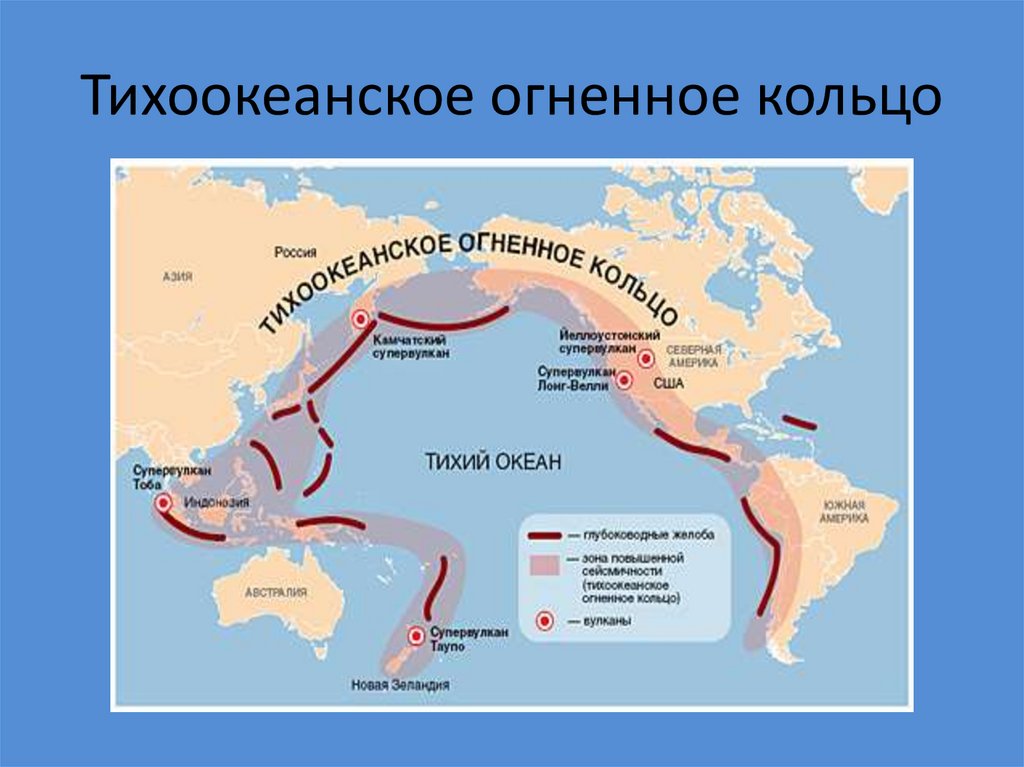 Карта литосферных плит и сейсмических поясов