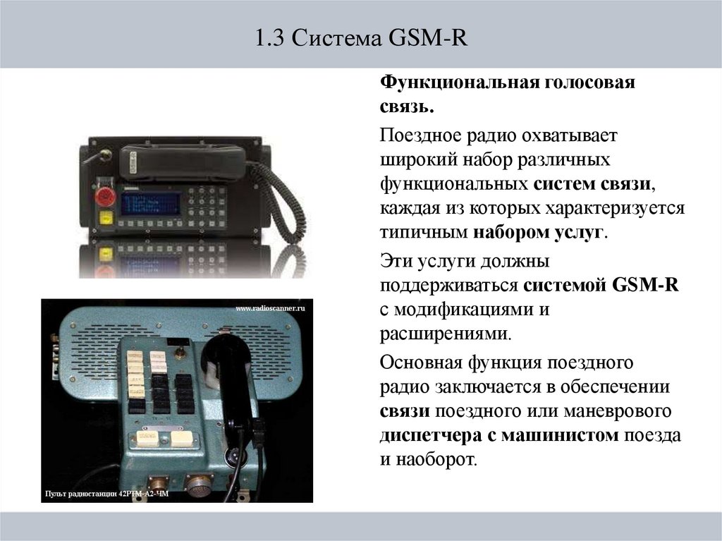 1.3 Система GSM-R