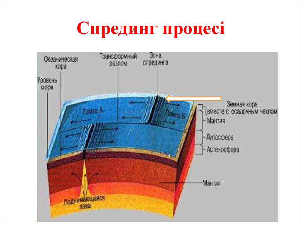 Зона спрединга карта