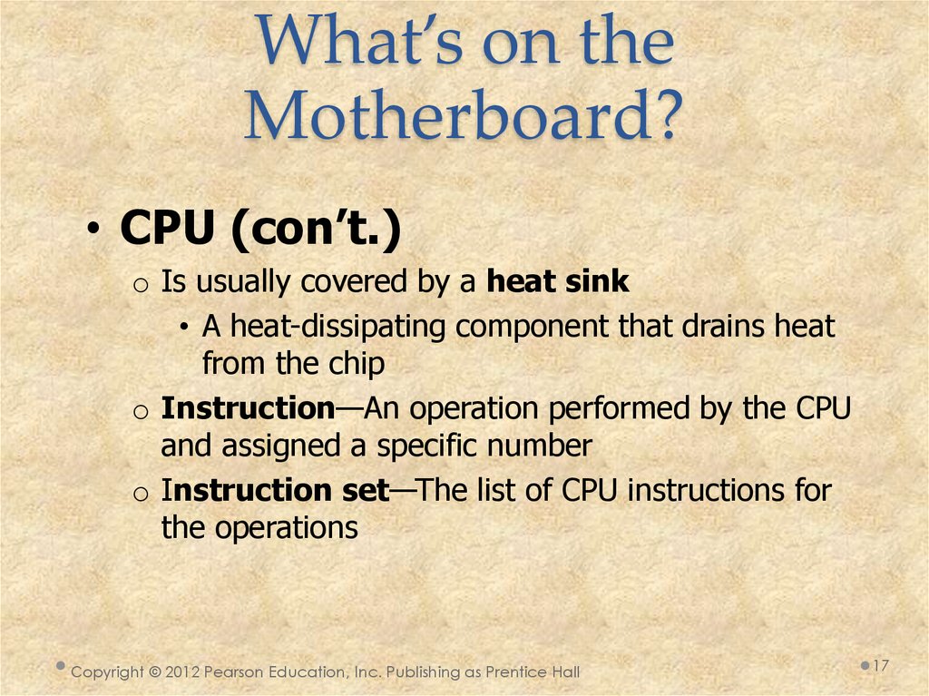 What’s on the Motherboard?