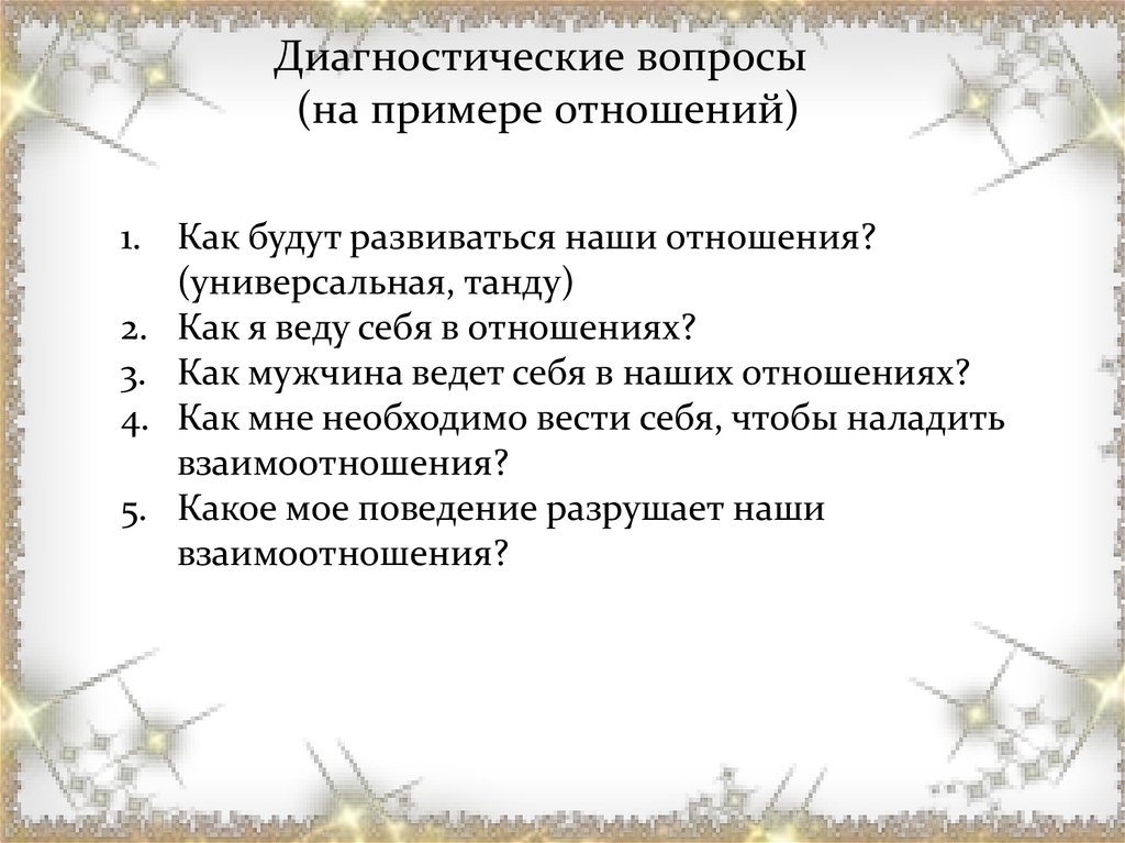 Диагноз отвечать вопросом на вопрос