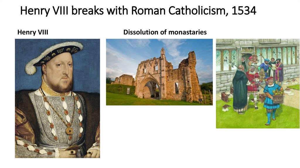 Henry VIII breaks with Roman Catholicism, 1534