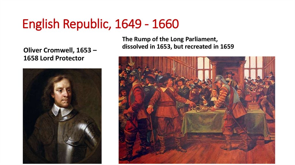 English Republic, 1649 - 1660