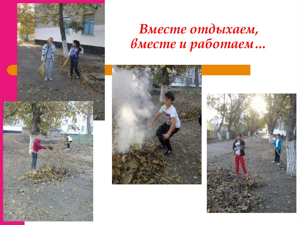 Вместе отдыхаем, вместе и работаем…