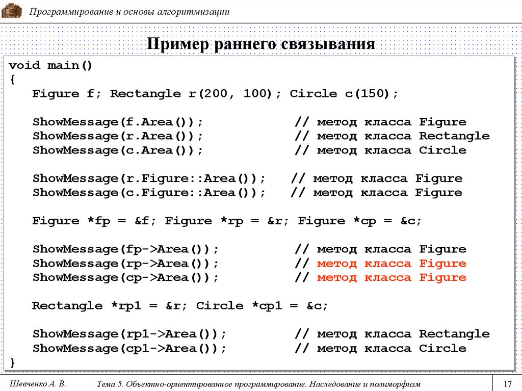 Раннее пример. Пример позднего связывания. Раннее и позднее Связывание с++. Пример полиморфизма в программировании. Связывание программирование.
