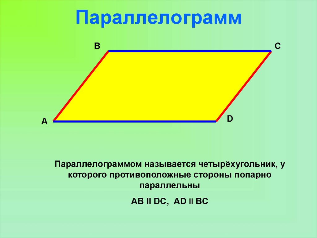 Назовите стороны четырехугольника. Паролелограмма. Геометрические фигуры параллелограмм. Изображение параллелограмма. Параллелограмм рисунок.