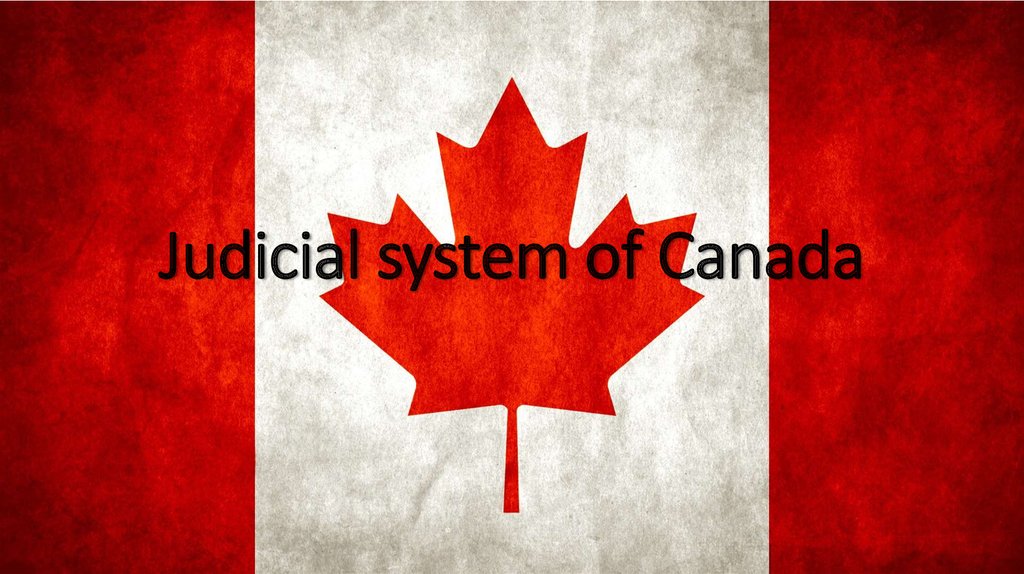 Judicial system of Canada