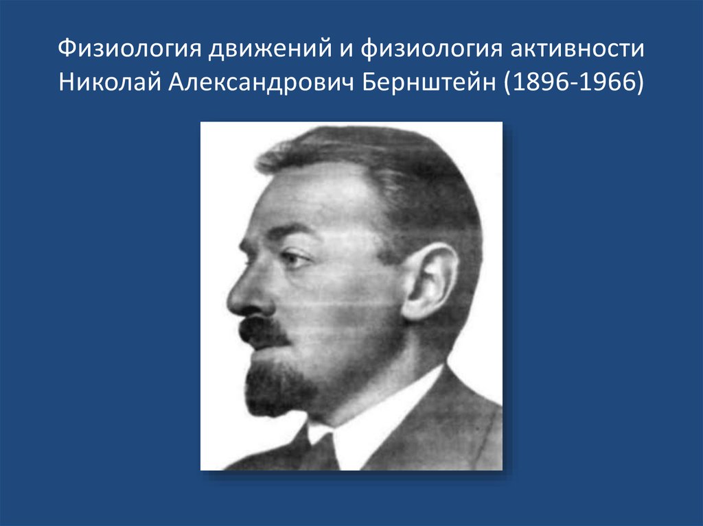 Н а бернштейн физиология движений и активность. Бернштейн психология. Бернштейн физиология.