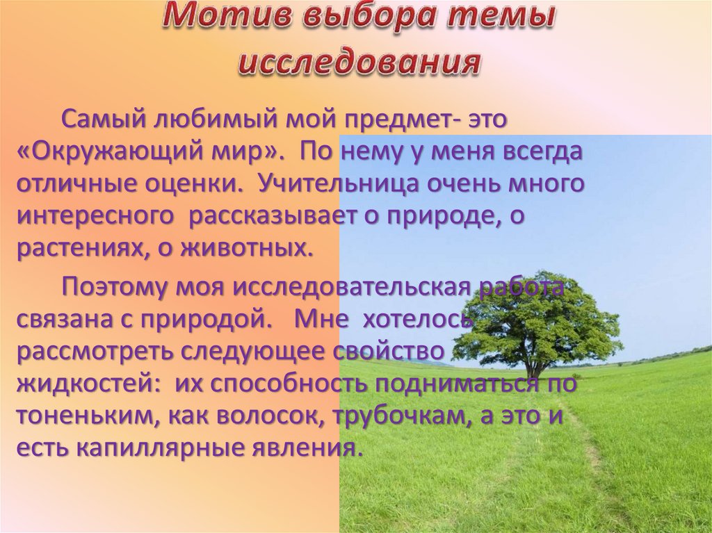 Мотив выбора