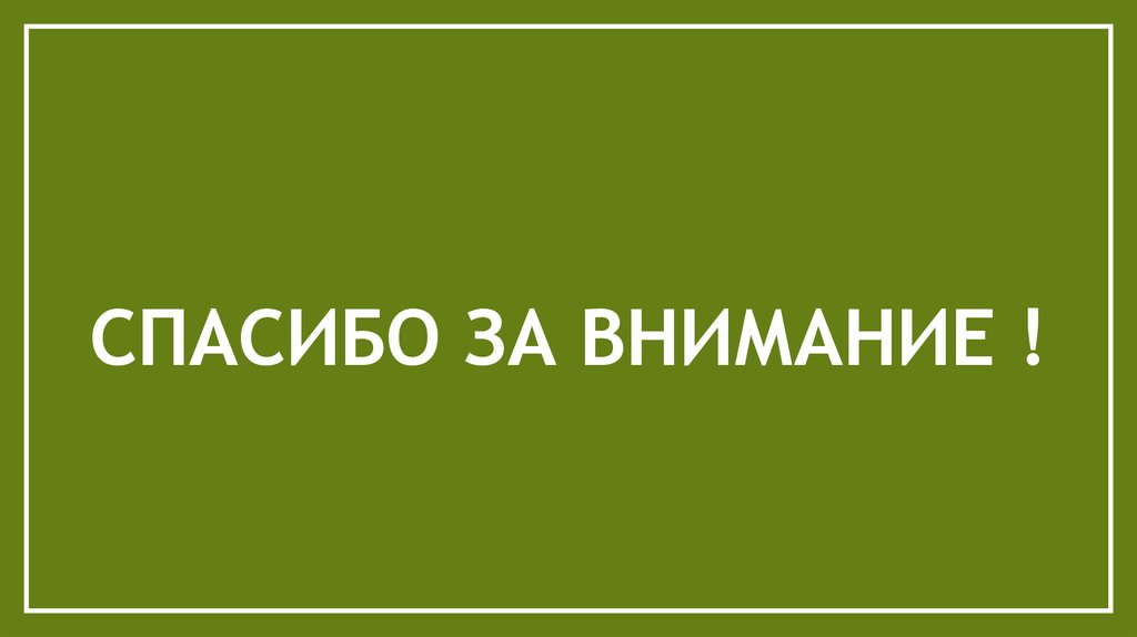Спасибо за внимание !
