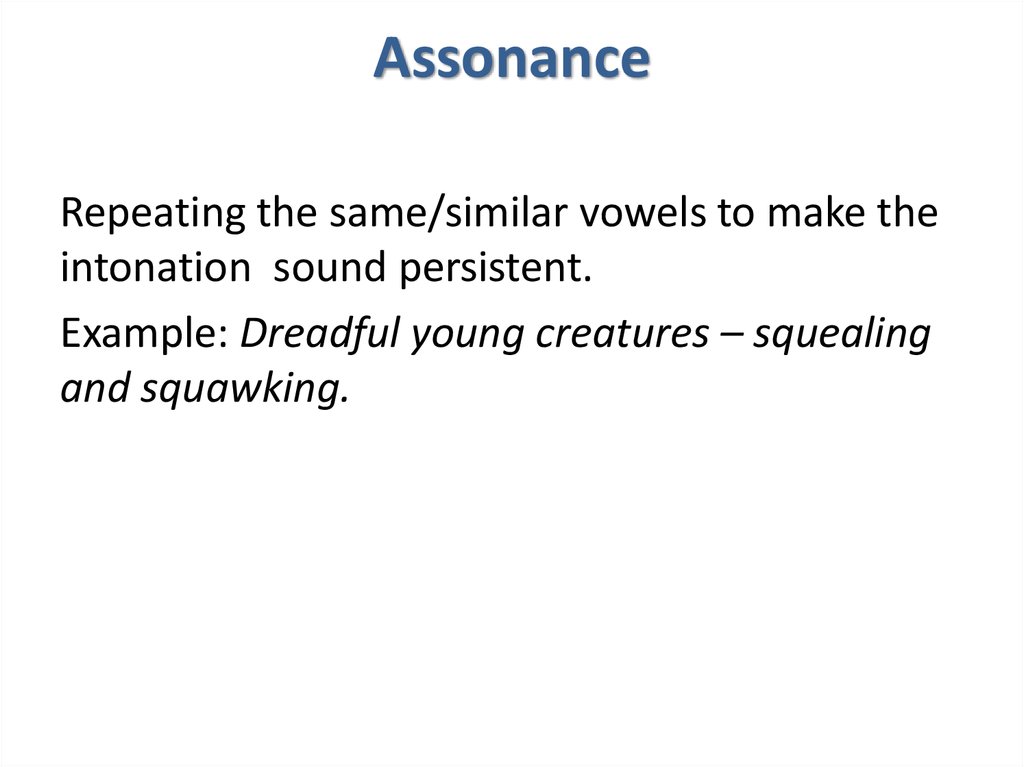 Assonance