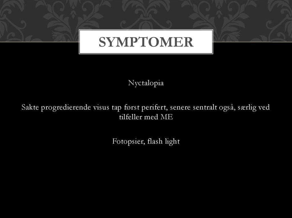 Symptomer