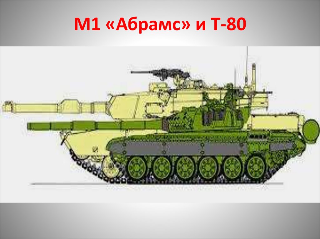 М1 «Абрамс» и Т-80