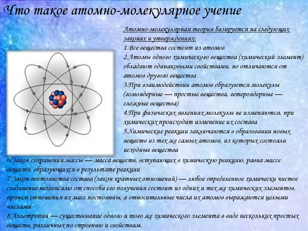 Теория молекулярного поля. Атомно-молекулярное учение. Атомно-молекулярное учение в химии. Положение атомно молекулярной теории. Атомно-молекулярное учение Ломоносова.
