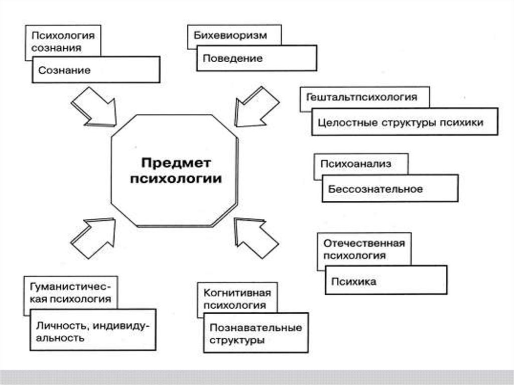 Укажите элементы блок схемы гештальт психологии