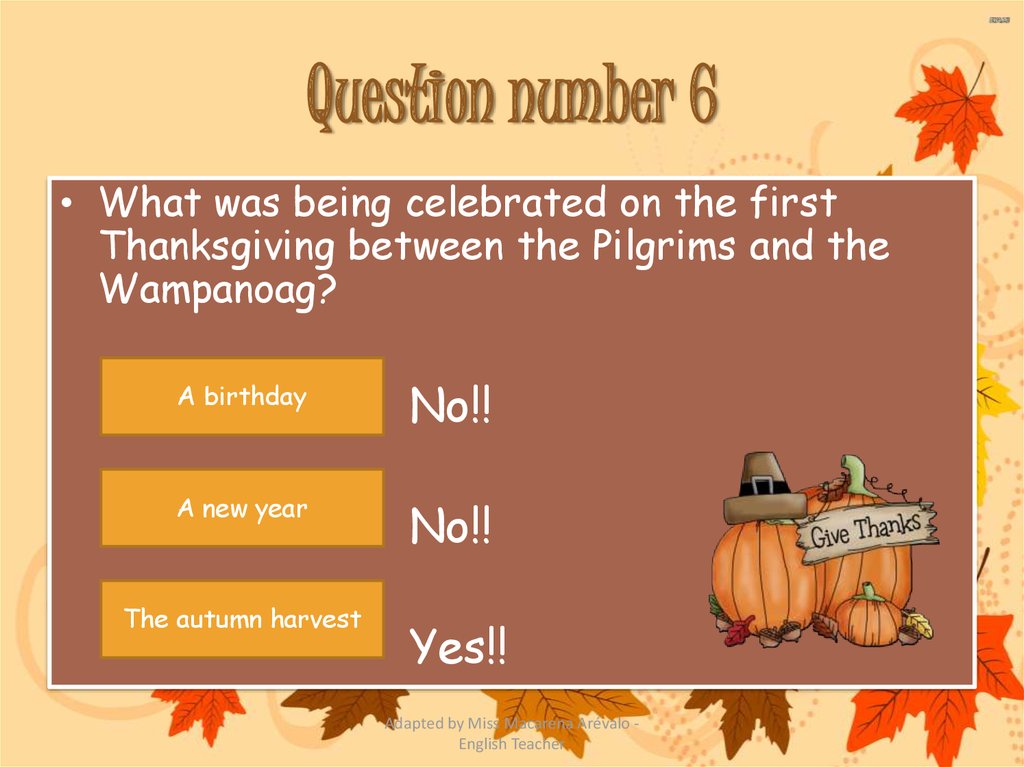 Question number 6