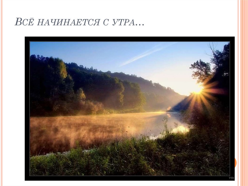 Всё начинается с утра…