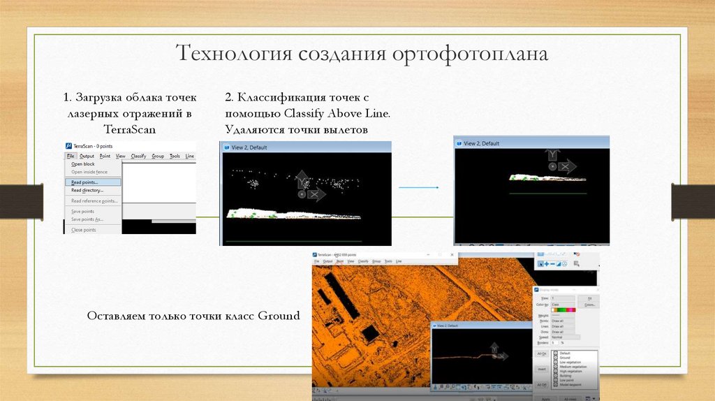 Технологическая схема создания ортофотоплана