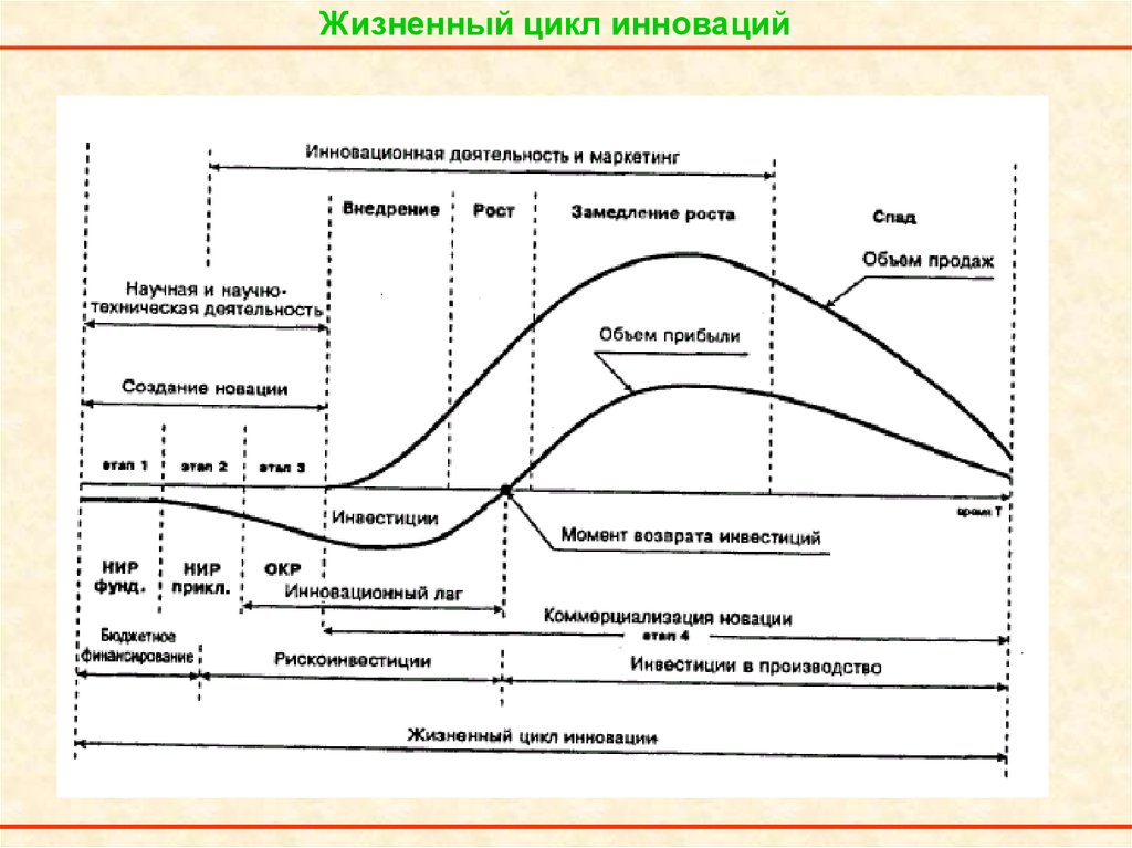 Стадии жизненного цикла инновационного проекта