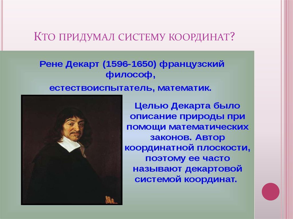 Кто создал систему. Кто придумал систему координат. Кто придумал декартову систему координат. Кто придумал подсистему. Кто изобрел координаты.