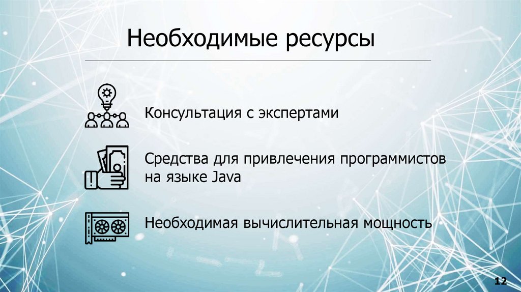 Необходимые ресурсы