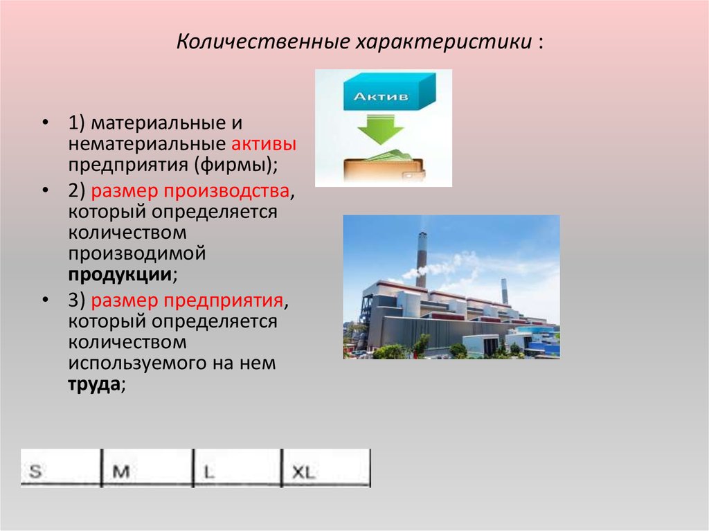 Размеры заводов. Количественные характеристики продукции. Количественные характеристики труда. Количественные характеристики организации. Количественный характер.